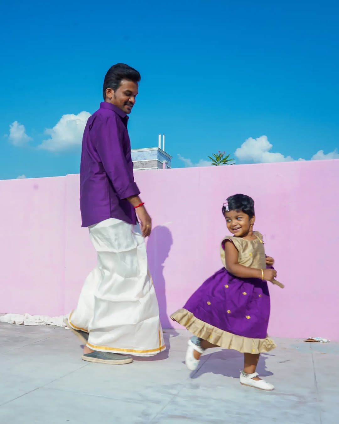 raw silk rayan slub  dad  and me