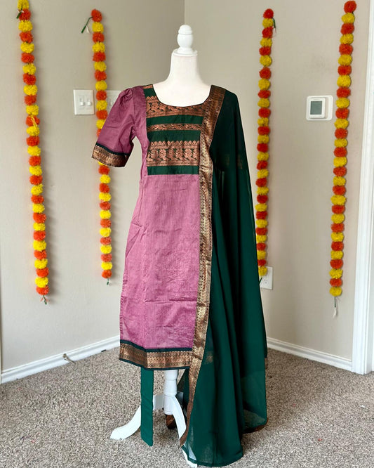 Kalyani cotton top and shawl