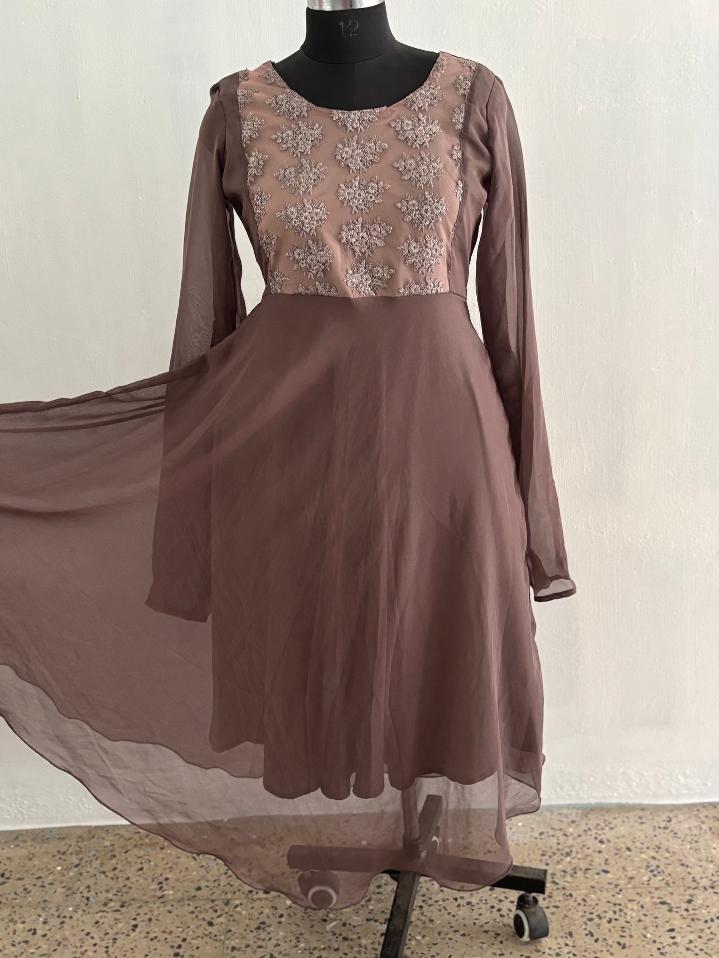 Georgette Anarkali Maxi with Grand Embroidered Yoke (Copy)