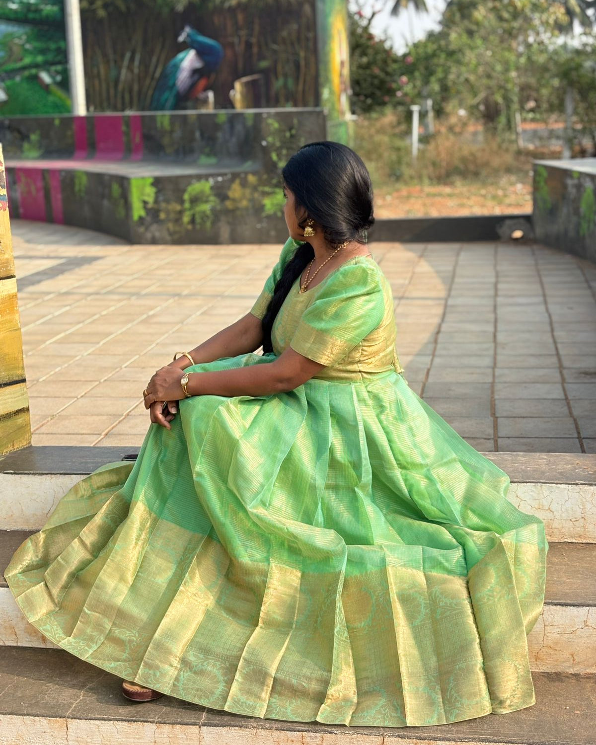 Tissue Full Length Gown