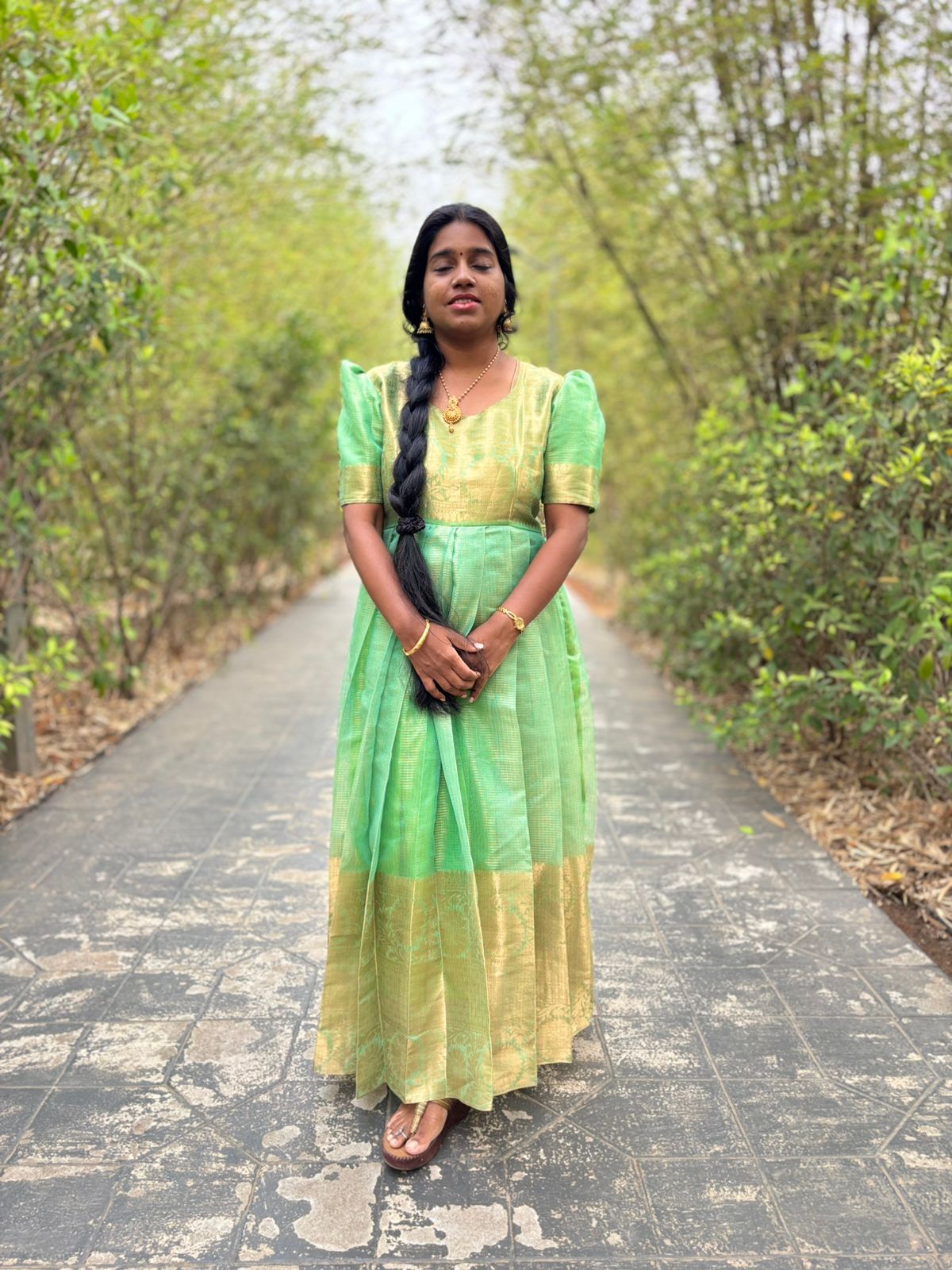 Tissue Full Length Gown