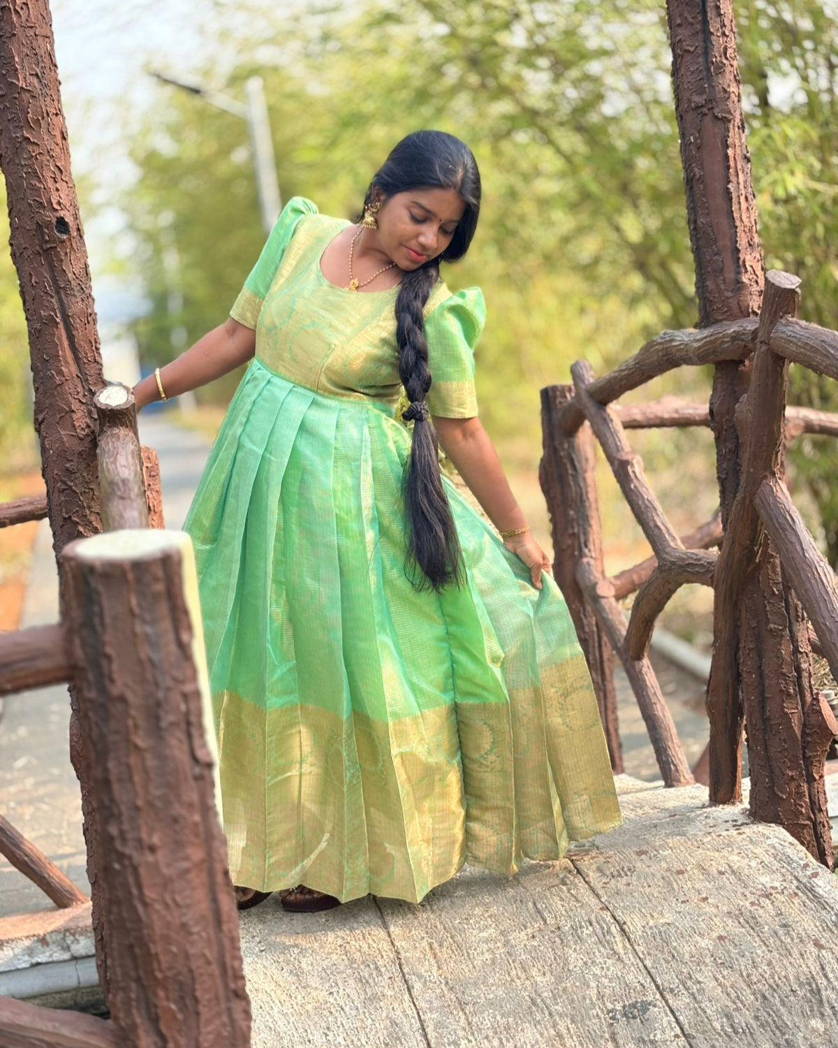 Tissue Full Length Gown