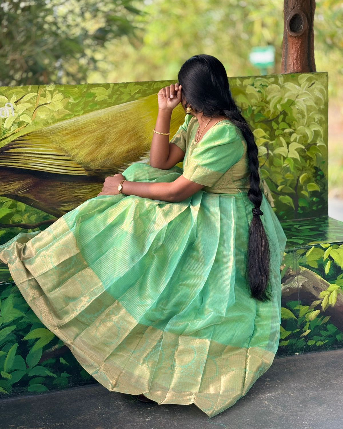 Tissue Full Length Gown