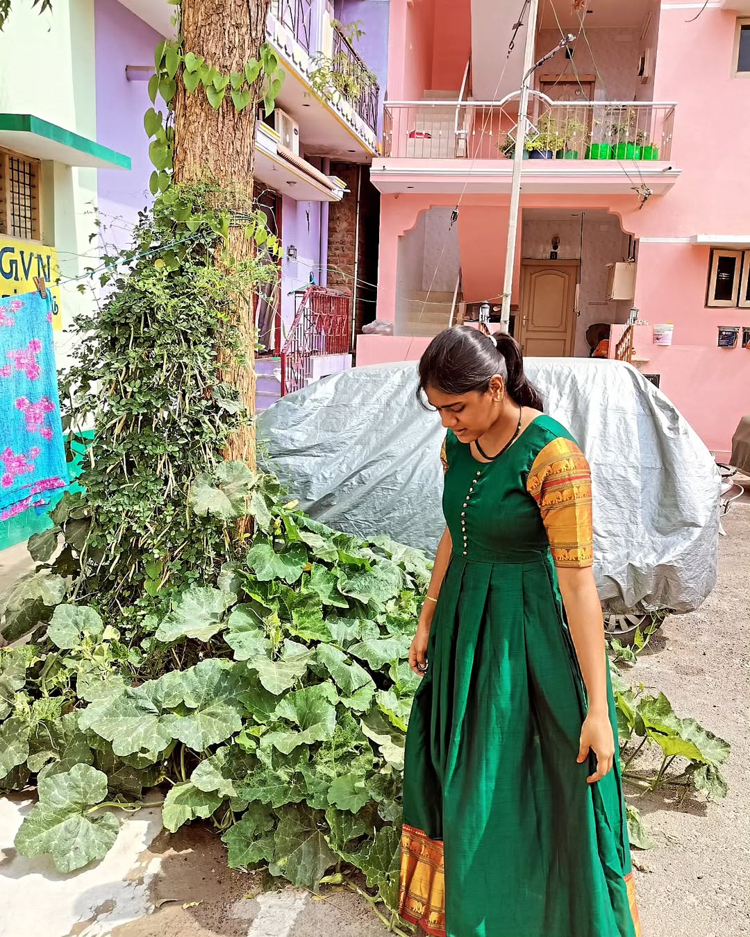 Green Full Length Maxi
