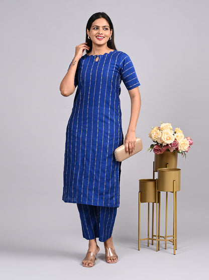 Raw silk Kurtis 3 pcs set