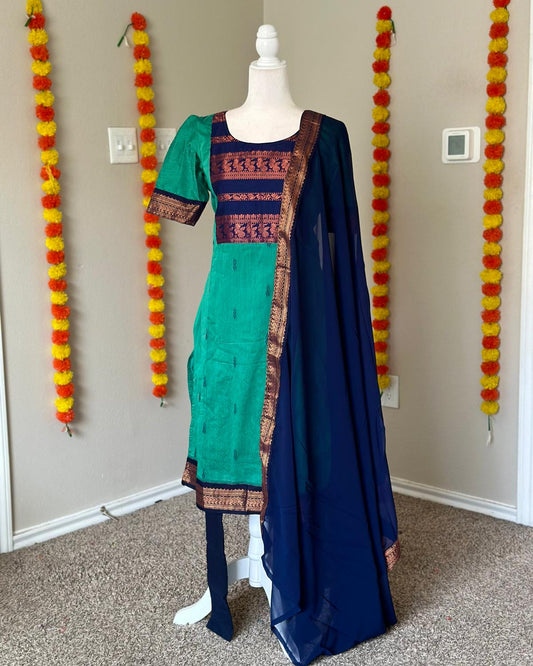 Kalyani cotton top and shawl