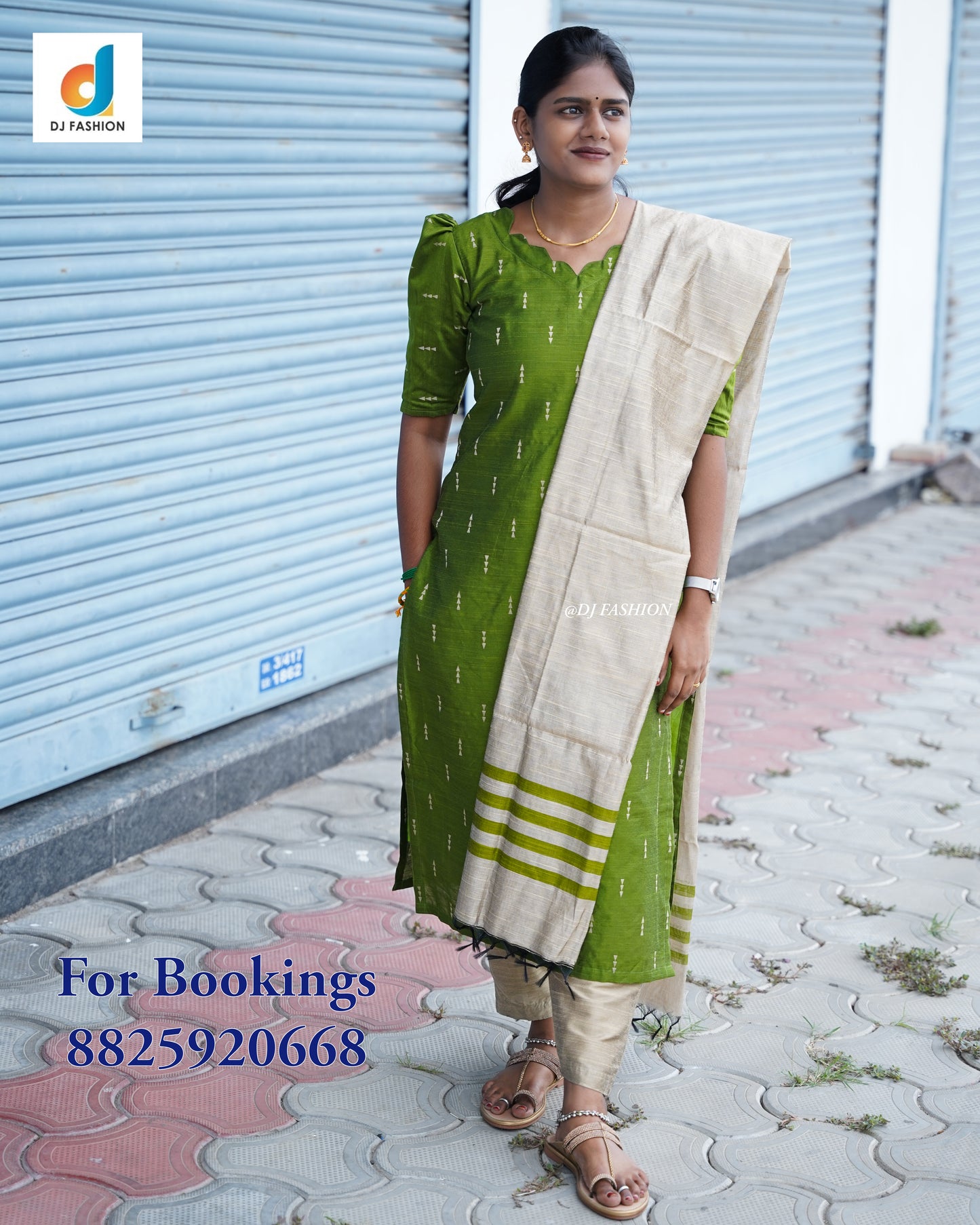 Raw silk Kurtis 3 pcs set pink colour