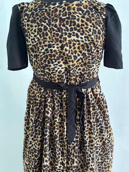Crepe Fabric Casual Maxi | Animal Print with Yoke Lining – Perfect for Daily Wear & Office Use
