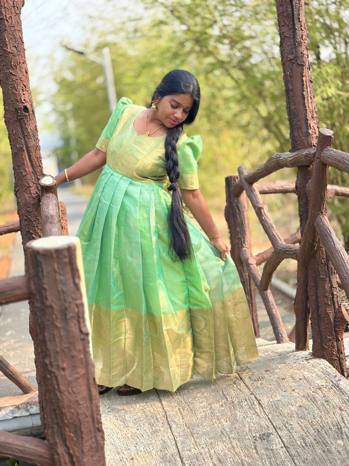 Tissue Full Length Gown