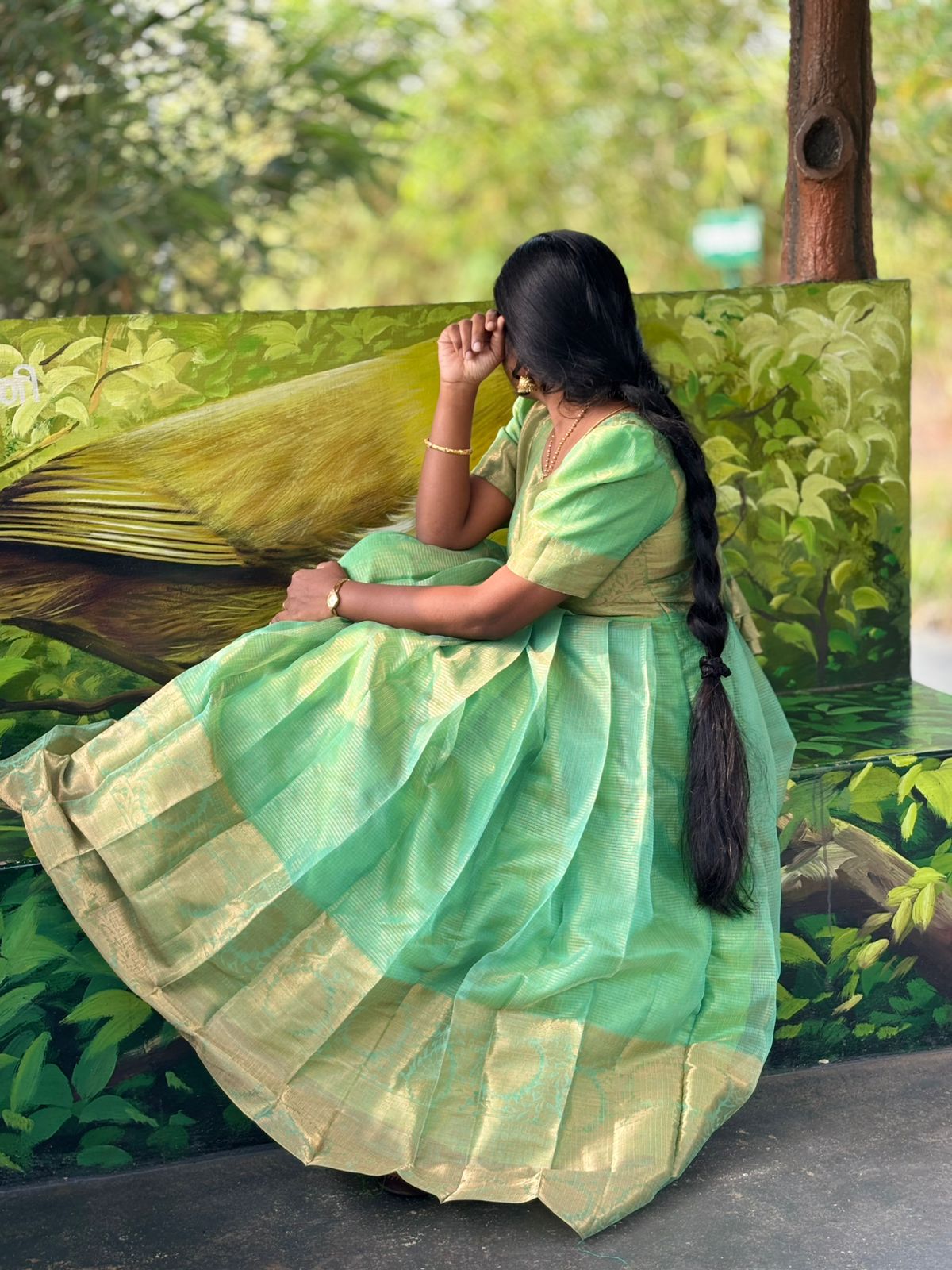 Tissue Full Length Gown