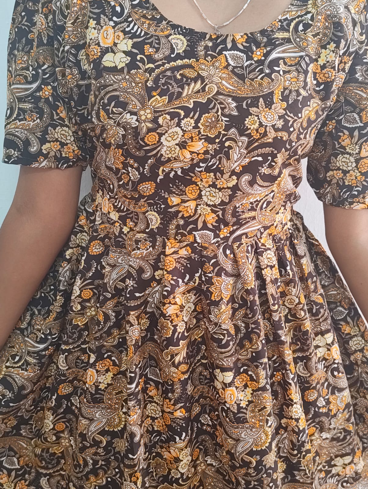 Crepe Flow Frock with Dreamy Drape and Effortless Elegant Fit – Perfect for Daily Wear & Office Use