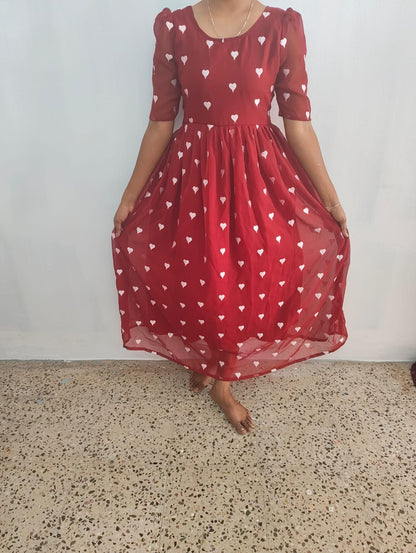 Elegant Georgette Fabric Frock for Women – Office & Casual Everyday Wear